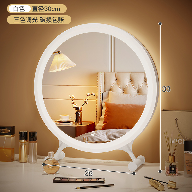 Escritorio para computadora, tocador, dormitorio integrado, escritorio simple y moderno, escritorio de maquillaje, gabinete de maquillaje dos en uno, espejo, nuevo estilo de cama