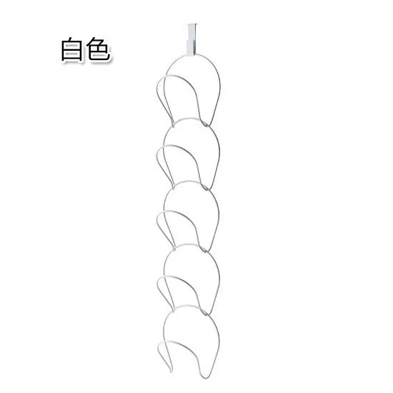 흰색 단일 모자 랙