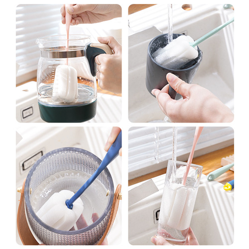 Cup washing artifact cup brush cleaning water cup brush bottle brush cleaning long handle wall breaking machine special without dead ends for home use