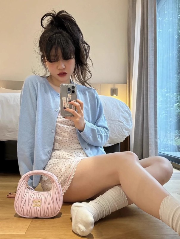 现货 2025新品freckle紫色纯色基础款圆领单排扣羊毛小开衫外套女|undefined