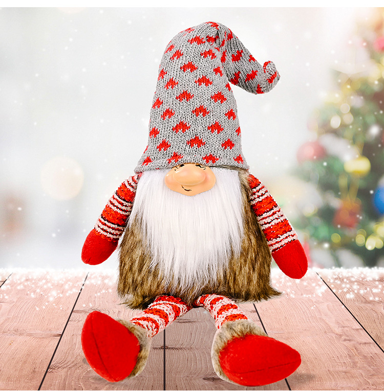 Wholesale Rudolph Knit Hat Faceless Doll Christmas Decorations Nihaojewelry display picture 4