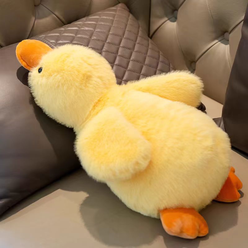 cute little duck doll birthday gift big white geese doll little yellow duck doll sleeping pillow to sleep with plush