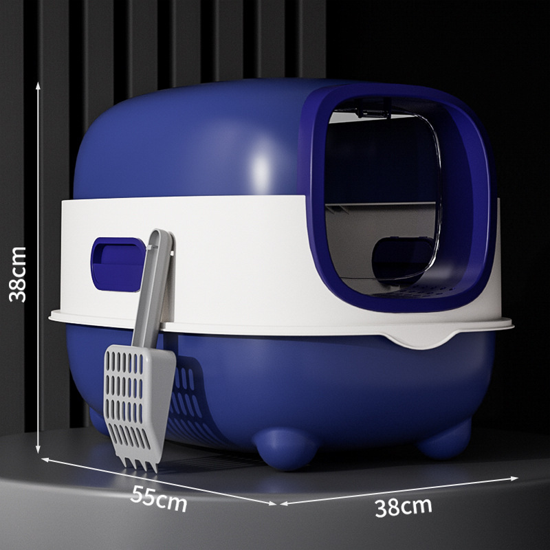 Caja de Arena para Gatos Totalmente Cerrada, Inodoro para Gatos con Esterilización y Desodorización, Tamaño Grande, Antiderrames, Suministros para Mascotas Extra Grandes, Desinfección al por Mayor