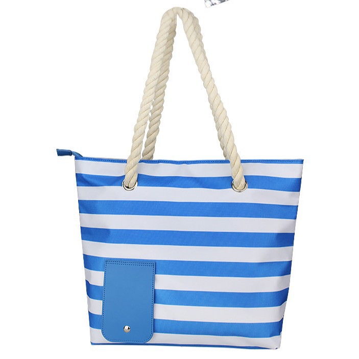 Bolsa térmica para vino, bolsa de picnic, bolsa térmica portátil a rayas para Navidad, bolsa térmica para playa, camping y actividades al aire libre.