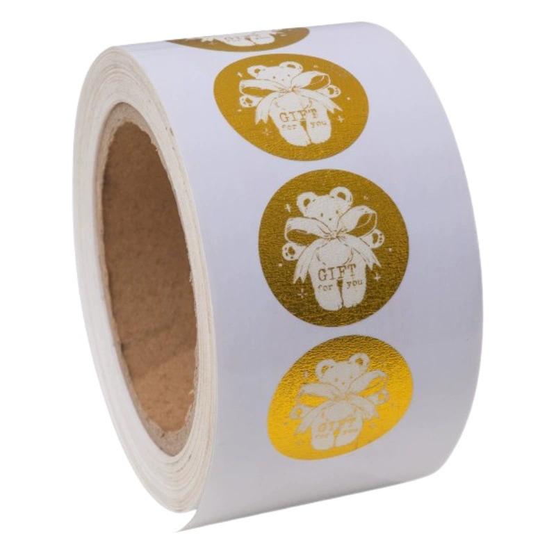 Позолоченная наклейка на бутылку Прозрачная Самоклеящаяся Этикетка из ПВХ наклейка с логотипом матовое серебро лазерный рулон рекламная этикетка