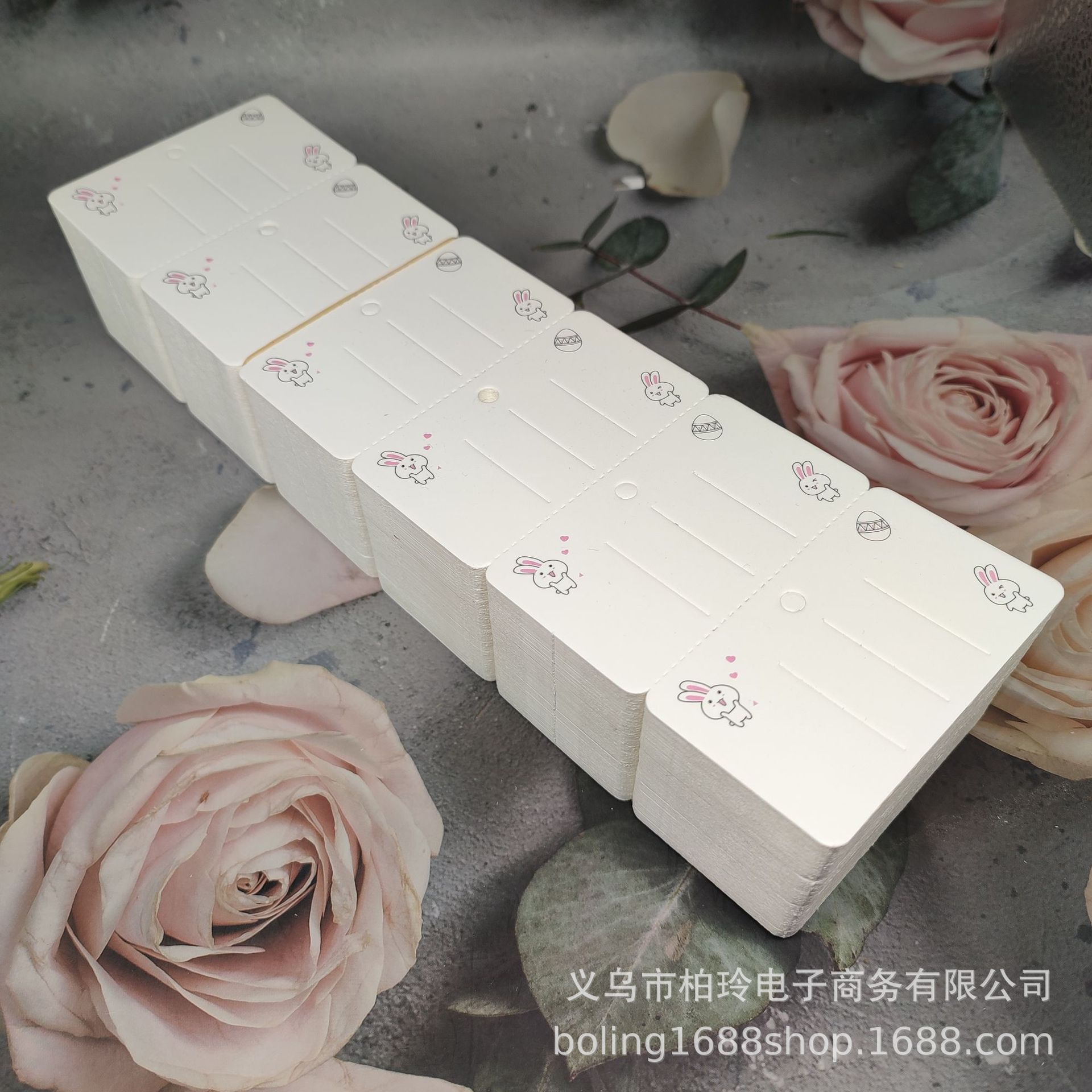 【可撕型发夹纸卡】饰品卡纸夹卡牌高品质纸卡6卡位饰品包装吊牌