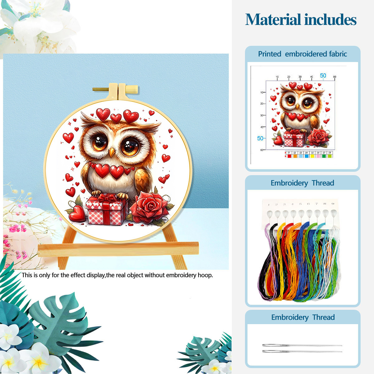Nuevo kit de bordado DIY de punto de cruz transfronterizo: El Amor del Búho, material hecho a mano, venta al por mayor image 2