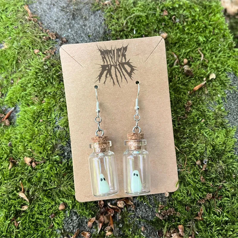 Dust Collection Halloween Drifting Bottle Night Glow Decoration The Adopt a Ghost Necklace_voghion.com
