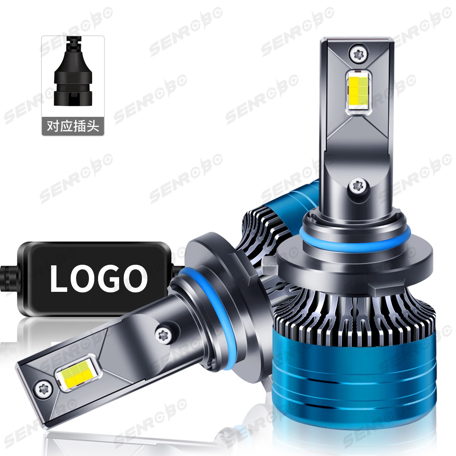 Faros LED tricolores K6 transfronterizos integrados lejos y cerca H4 H7 H11 modificación del automóvil ventas directas de fábrica image 12