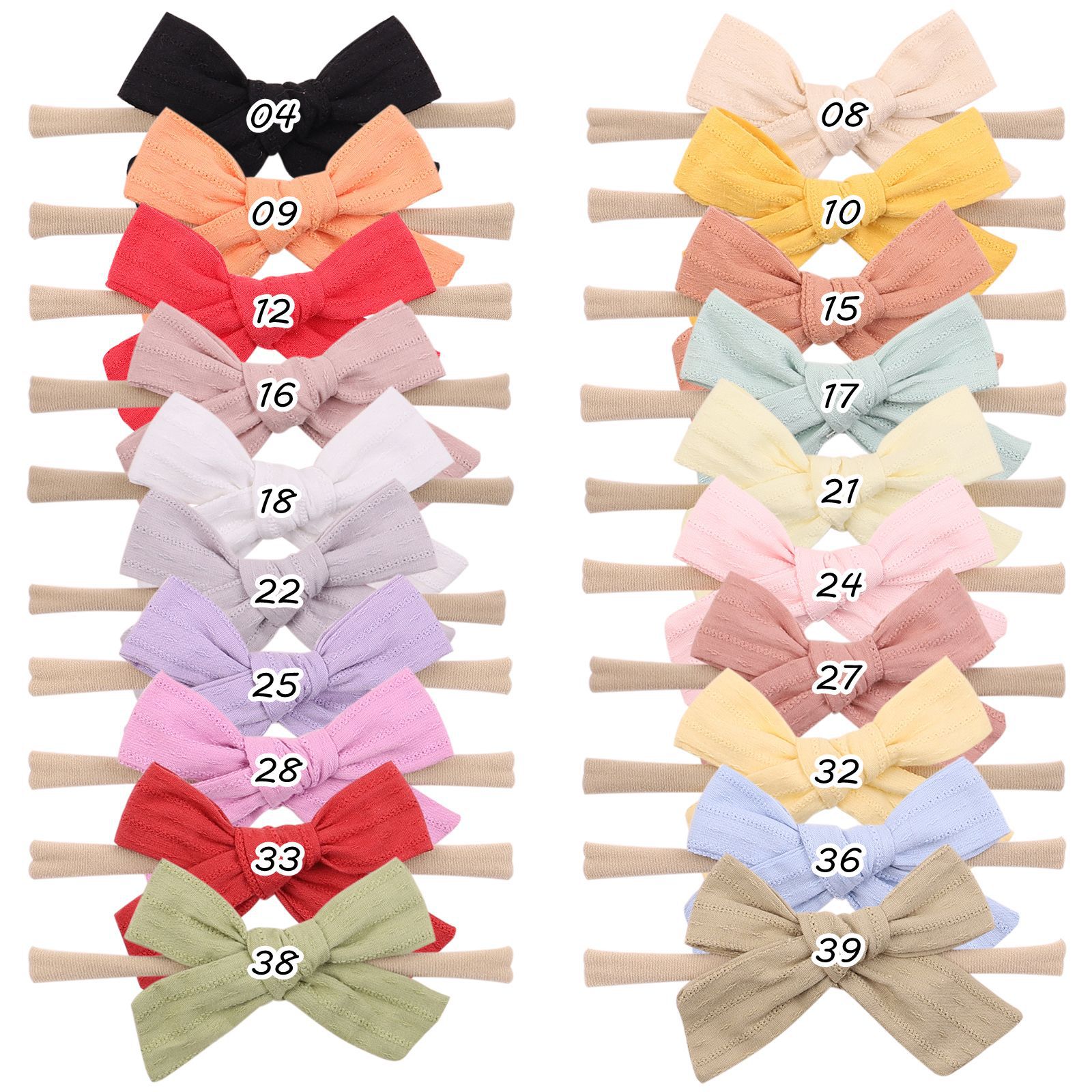 Wholesale Solid Color Bowknot Children's Hairband Nihaojewelry display picture 1