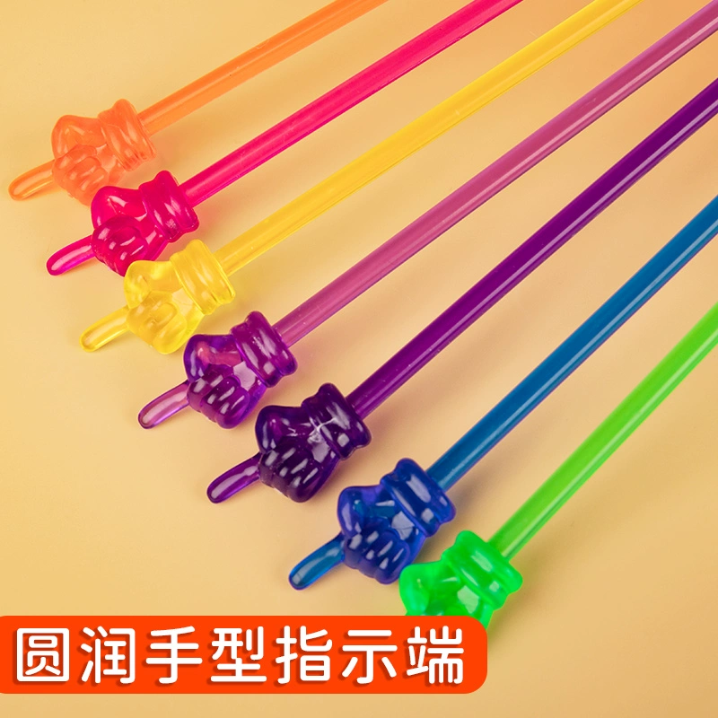 Обучающая палочка Детская палочка для чтения пальцев Силиконовая указка для чтения Учитель Доска Класс Артефакт Специальная обучающая палочка