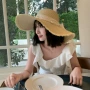 大帽檐遮阳海边夏季草帽