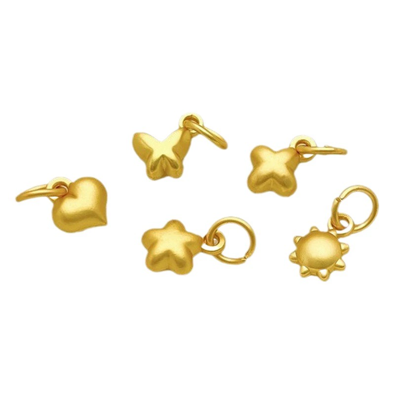 Древняя Золотая Защита цвета прекрасная звезда солнце цветок бабочка маленький кулон DIY браслет ожерелье ювелирный материал кулон