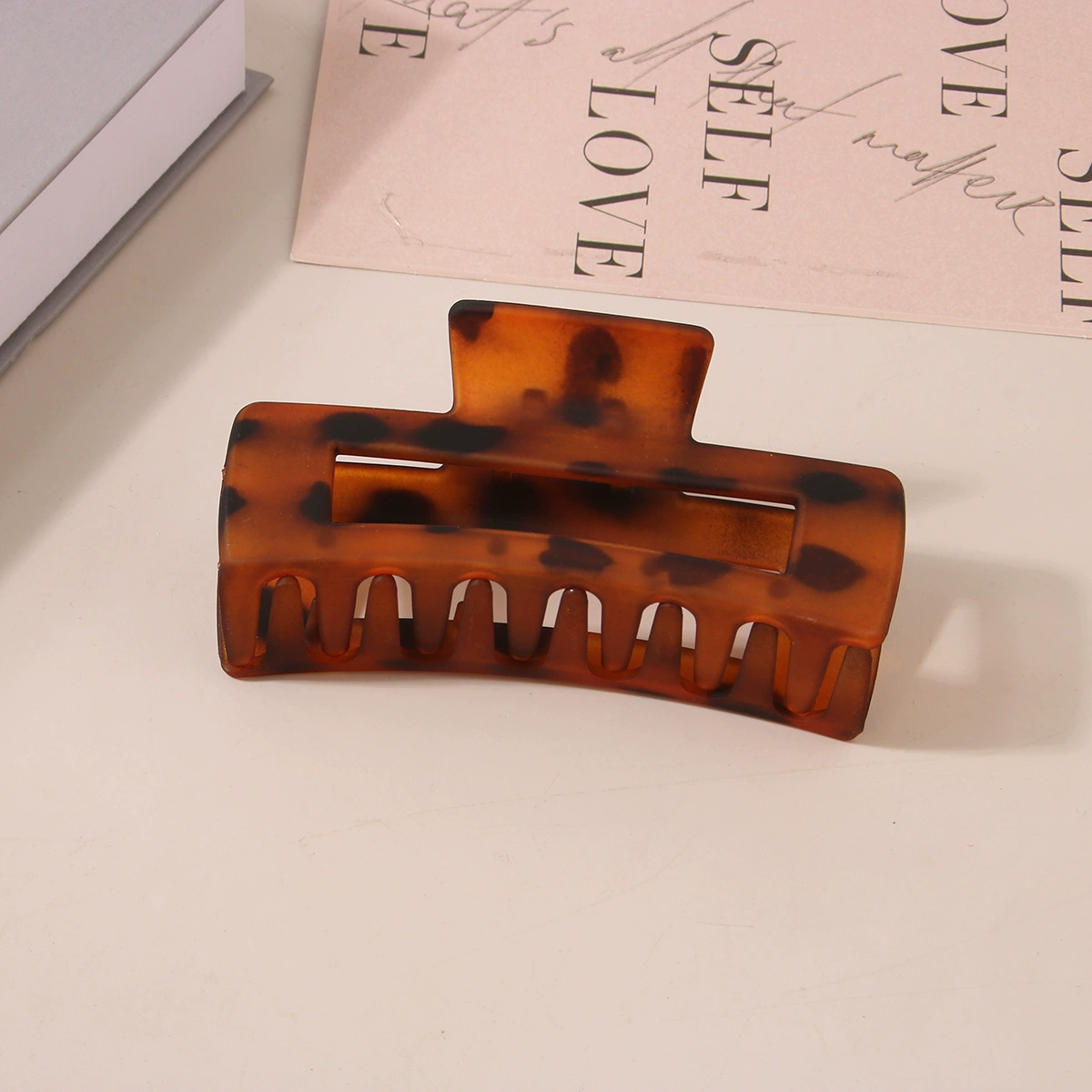 (Cross-border trading), rectangular matte crab pin, big shark, hairgrip, Amazon, simple and elegant design