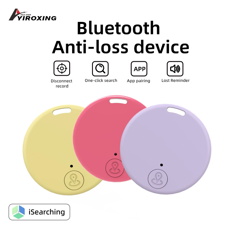 Новый оптовый круглый Bluetooth-брелок для поиска ключей, телефона, животных, с двусторонней связью и функцией сигнализации