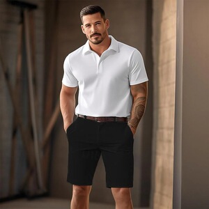 men short pants 24夏季新款休闲裤子男士欧美风修身男式纯棉短裤图片