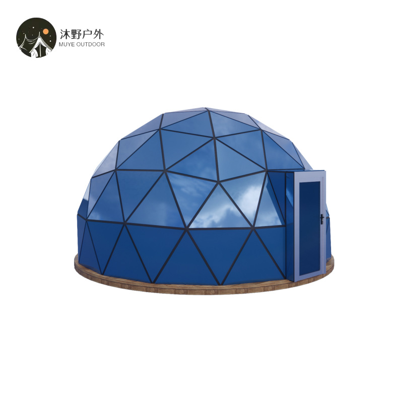 Muye acampar al aire libre de cristal estrellado cielo bola carpa Hotel Gran camping de vidrio esférico tienda de hotel Habitación de cielo estrellado