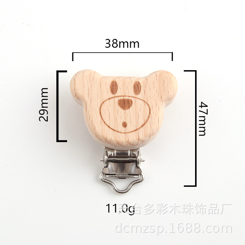 8615 Marking Small Bear Head Nipples Clip