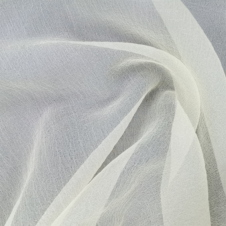 2040泡泡纱气泡欧根纱 加密褶皱气泡汉服连衣裙公主童装头饰布料