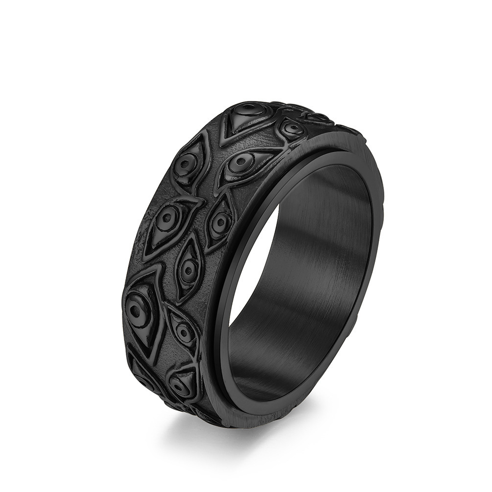 All Seasons Season Vacation Solid Color 304 Stainless Steel Plating Men's Rings Men Band Rings