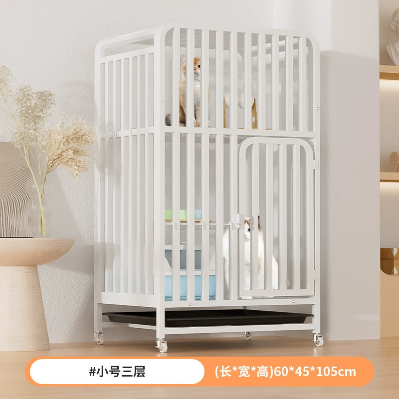 Коттедж-грязь для кошек — многоуровневый коттеджа для кошек в помещении, встроенные лоток и лазательные площадки, крупный