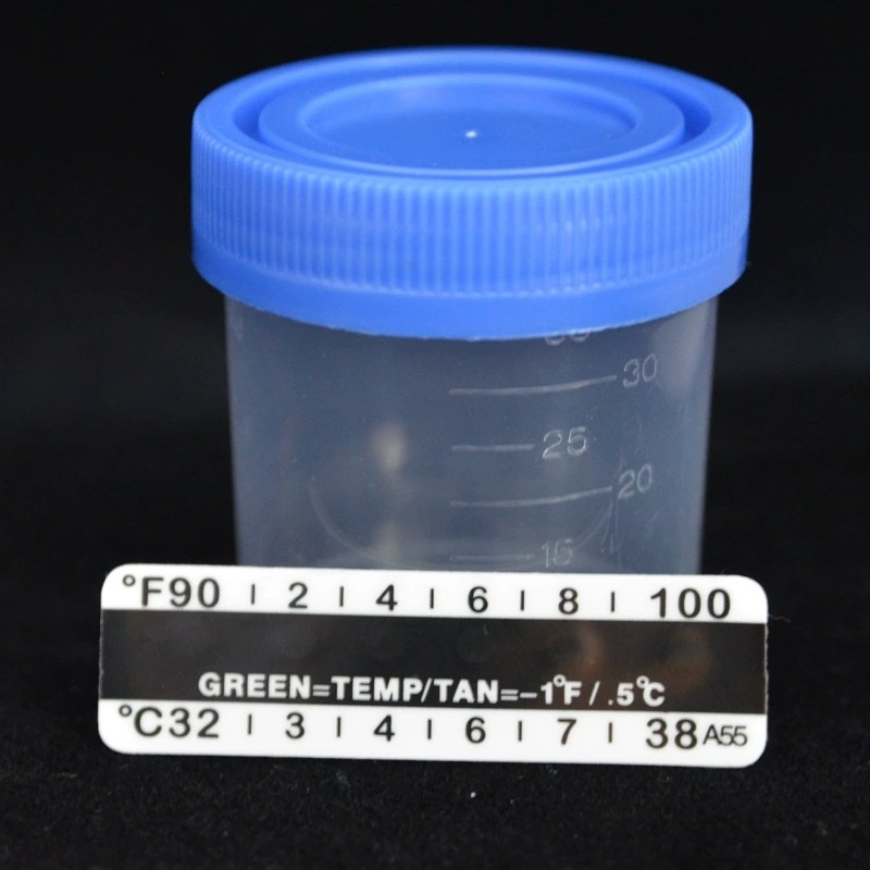 A55 безртутный ЖК-термометр цветовой визуализации чашки мочи клизма ЖК-термометр с физиологическим раствором для промывания носа