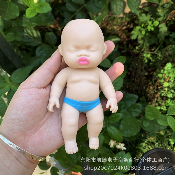 14CM skin color doll (shorts random)
