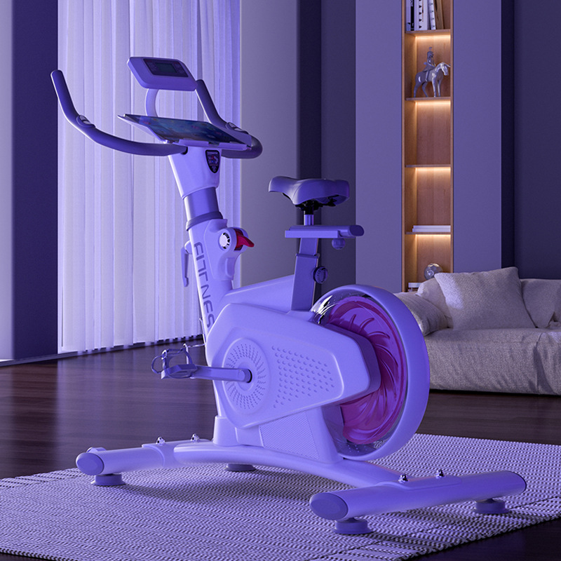 Bicicleta dinámica de deportes de resistencia magnética blanca de moda primavera ejercicio cómodo ciclismo casero coche de ejercicio ligero