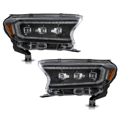 Modified car light vland is suitable for 2015 to date Ford Ranger pickup steering car LED headlight assembly (Ön faralar) - led-lens-section-amber