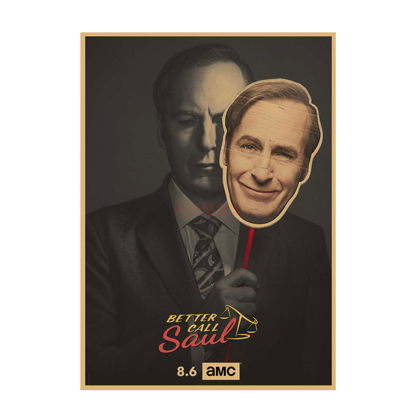 American TV coqueta abogado Better Call Saul poster Bar Cafe Kraft papel decorativo pintura de pared 542