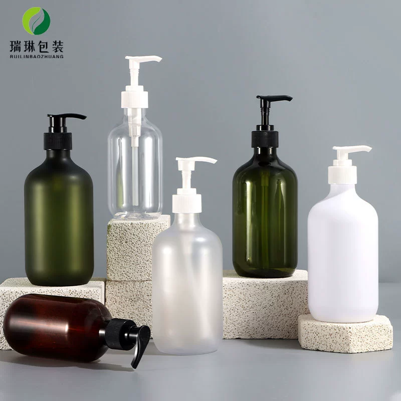 Пятно 300 мл, бутылка с гелем для душа с круглым плечом, матовая ПЭТ-бутылка для ухода за прессой, бутылка для шампуня 500 мл