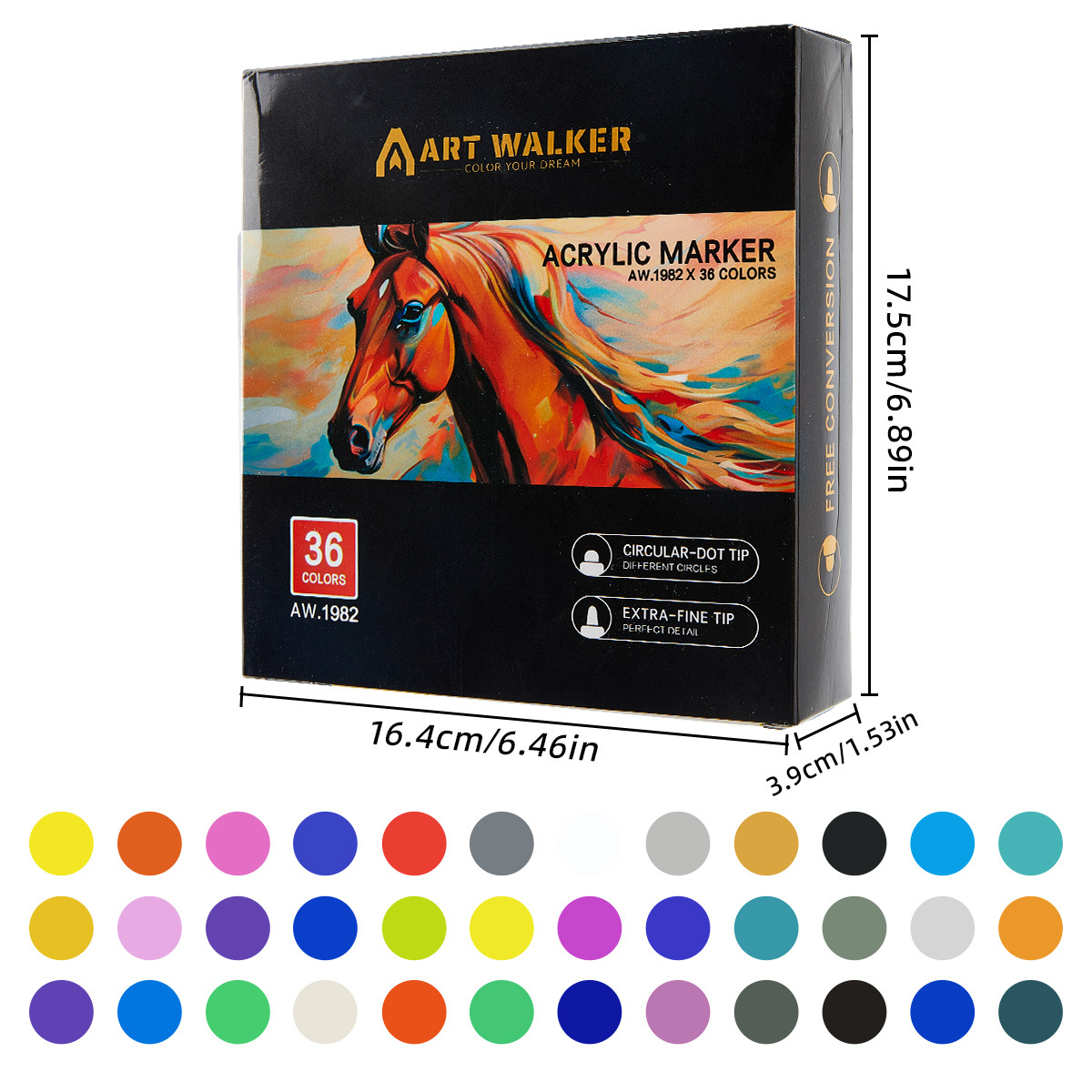 36색 패브릭 펜 세트