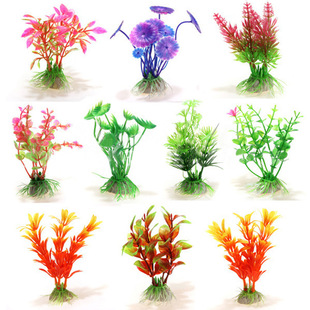 Factory direct wholesale simulation water grass aquarium fish tank landscaping plastic water grass aquarium craft flower decoration fake flower