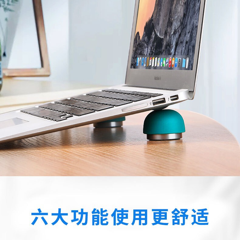 Laptop Stand with Cooling Pad, Elevated Support Base, Cooling Desk, Adjustable Desktop