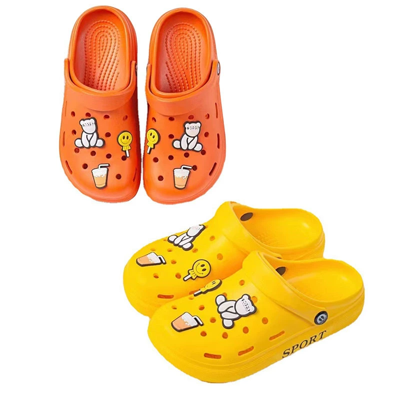 Женские тапочки Xinduomei 1601EVA из резины и пластика, однотонные, для повседневной носки, для пар, для дома и ванной комнаты с отверстиями