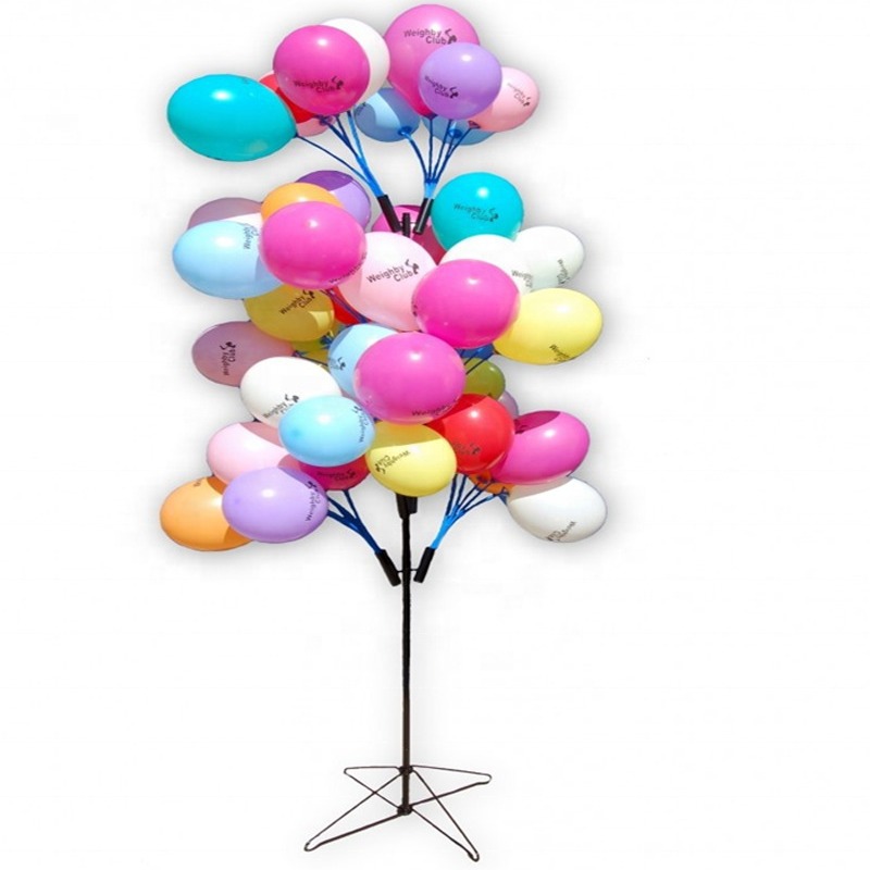 插气球立柱展示架 气球批发展示架 底座地推街卖微商引流礼品展架
