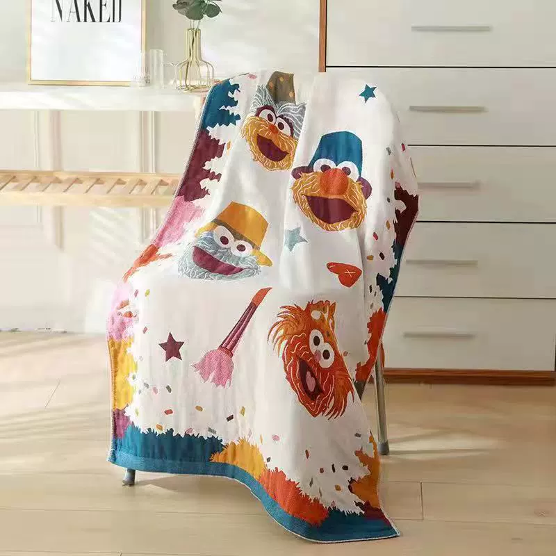 Хлопковый мультяшный мягкий диван для отдыха для учащихся начальной школы для сна, полотенце для ванны, новая коллекция, впитывающий воду