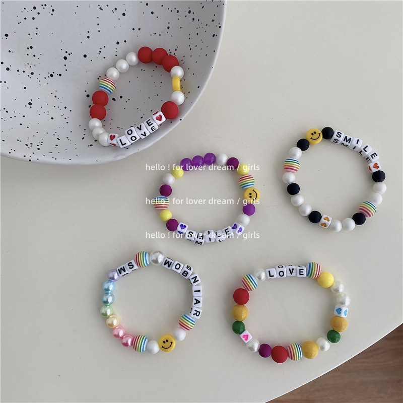 Cute beaded bracelet pearl