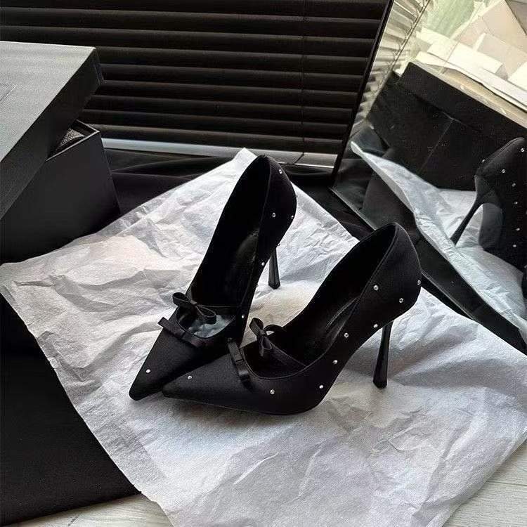 2025 Trendy High Heels with Thin Heels, New Stylish Shoes for Going Out, Sexy and Pure Desire Style, Unique Design 2025 Trendy High Heels with Thin Heels, New Stylish Shoes for Going Out, Sexy and Pure Desire Style, Unique Design