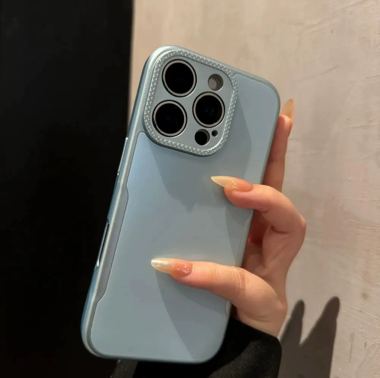 Protective phone case (Apple) 16 Pro Max — matte TPU + PC, simple elegant design