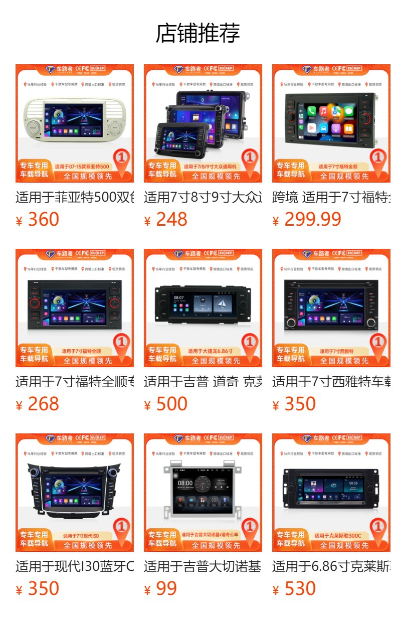 Overseas Version Universal Android 10.1inch Smart Bluetooth Car Navigation Central Control Large Screen Mp5 Player All-In-One