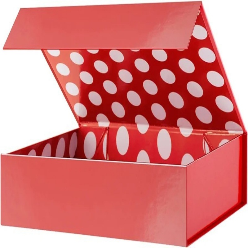 红色礼盒空盒批发蝴蝶结情人节口红礼盒生日礼物化妆品伴手礼品盒