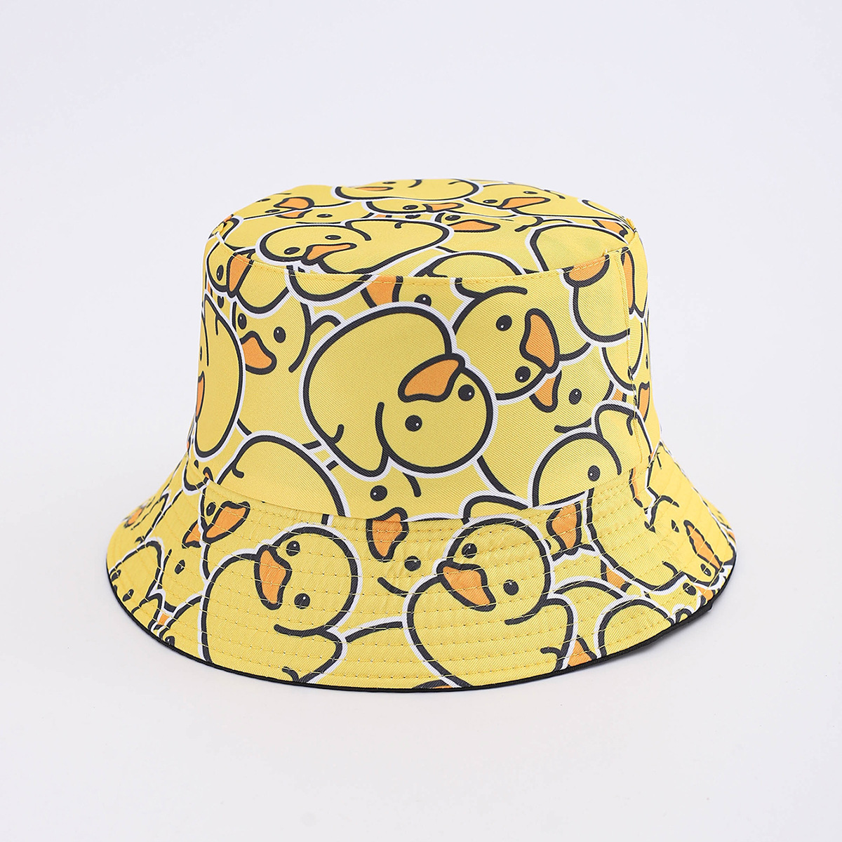 Nuevo pato amarillo impresión sombrero pescador sombrero hombre sombrero de sol moda ocio sombrero mujer sombrero de calle sombrero protector solar