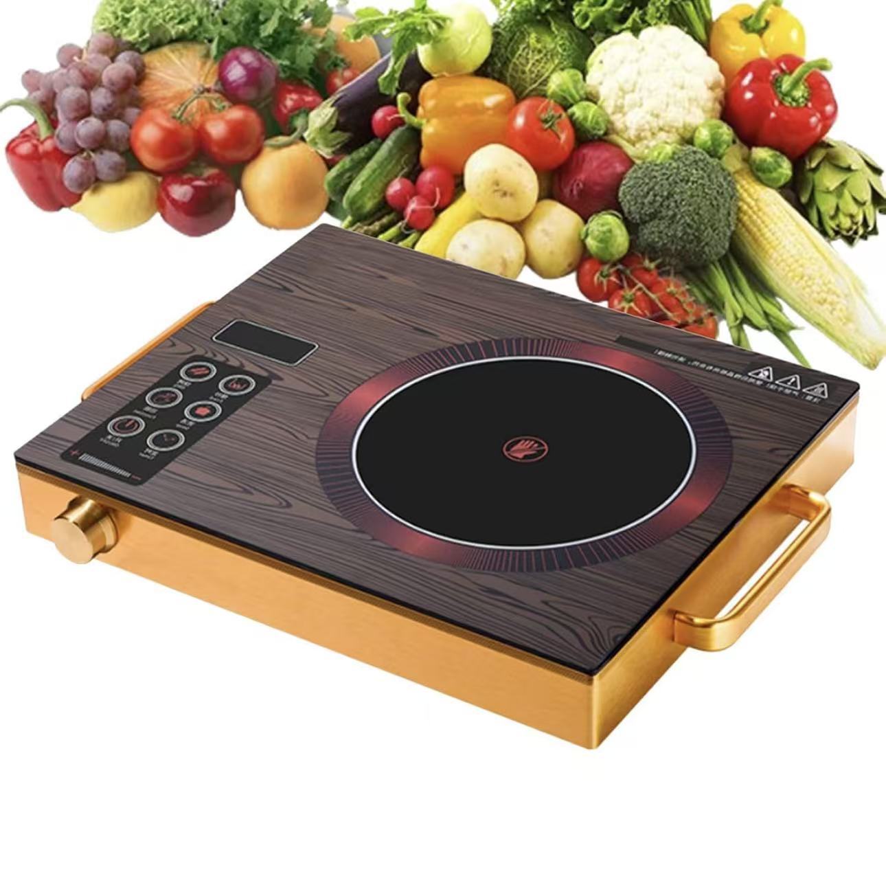 Cross-Border Export 3500W High-Power Electric Ceramic Stove Multi-Function Touch Screen Infrared Induction Cooker Outdoor Home Camping Style