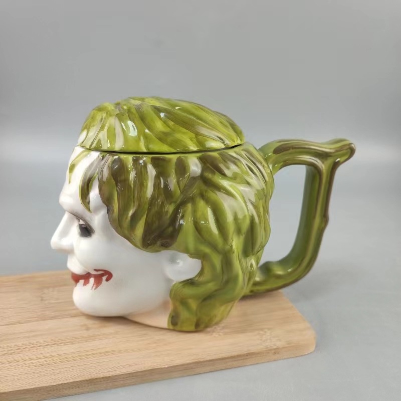 Serie de la Liga de la Justicia Joker taza de cerámica 3D taza de agua muñeca hecha a mano decoración de oficina