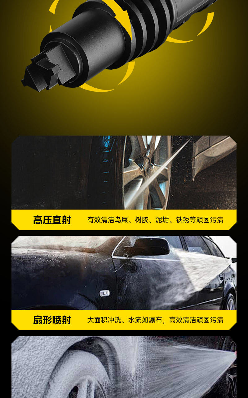 220V High-Power High-Pressure Water Gun Car High-Pressure Washing Machine Cleaning Plant Multi-Functional Booster Cart Cleaning Machine Customization