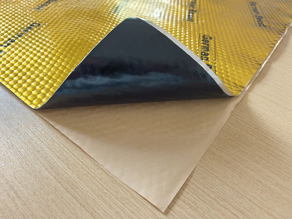 Source Factory Automotive Soundproofing and Vibration Damping Board, Damping Shock-Absorbing Pad, Butyl Rubber Self-Adhesive Soundproofing Pad, Noise Reduction and Heat Insulation Material