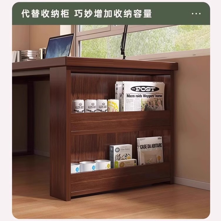 Escritorio de pierna de madera maciza, escritorio de esquina de dormitorio tipo l, escritorio de 7 caracteres, mesa de computadora junto a la cama para el hogar, escritorio de esquina, banco de trabajo