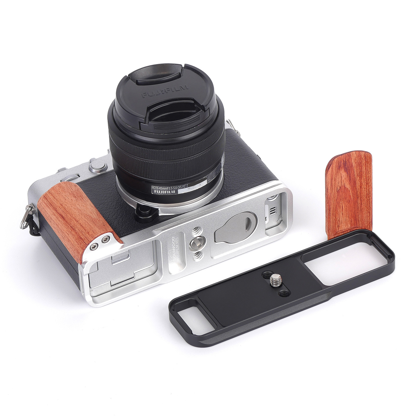 富士XE5实木手柄 Fuji XE5手柄 轻量化阿卡通用金属底座 源头工厂