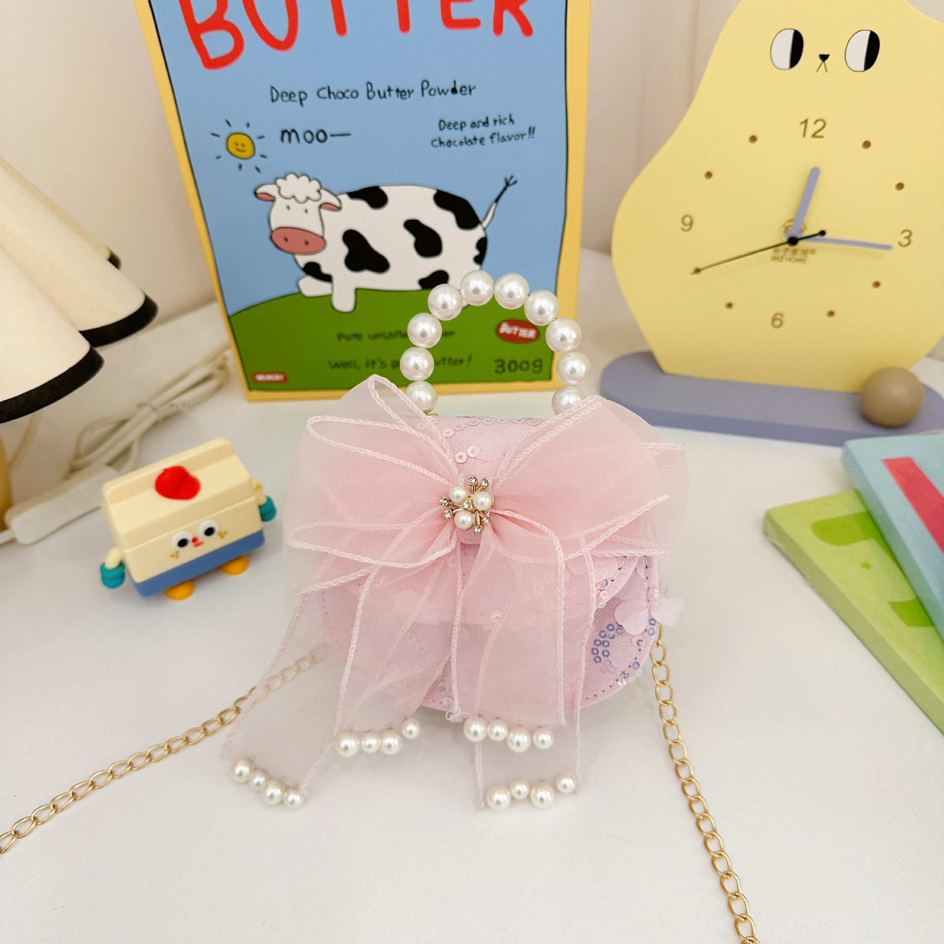 Bonito bolso de niños en línea nueva moda extranjera bebé niña princesa cambio de hombro mochila de moda